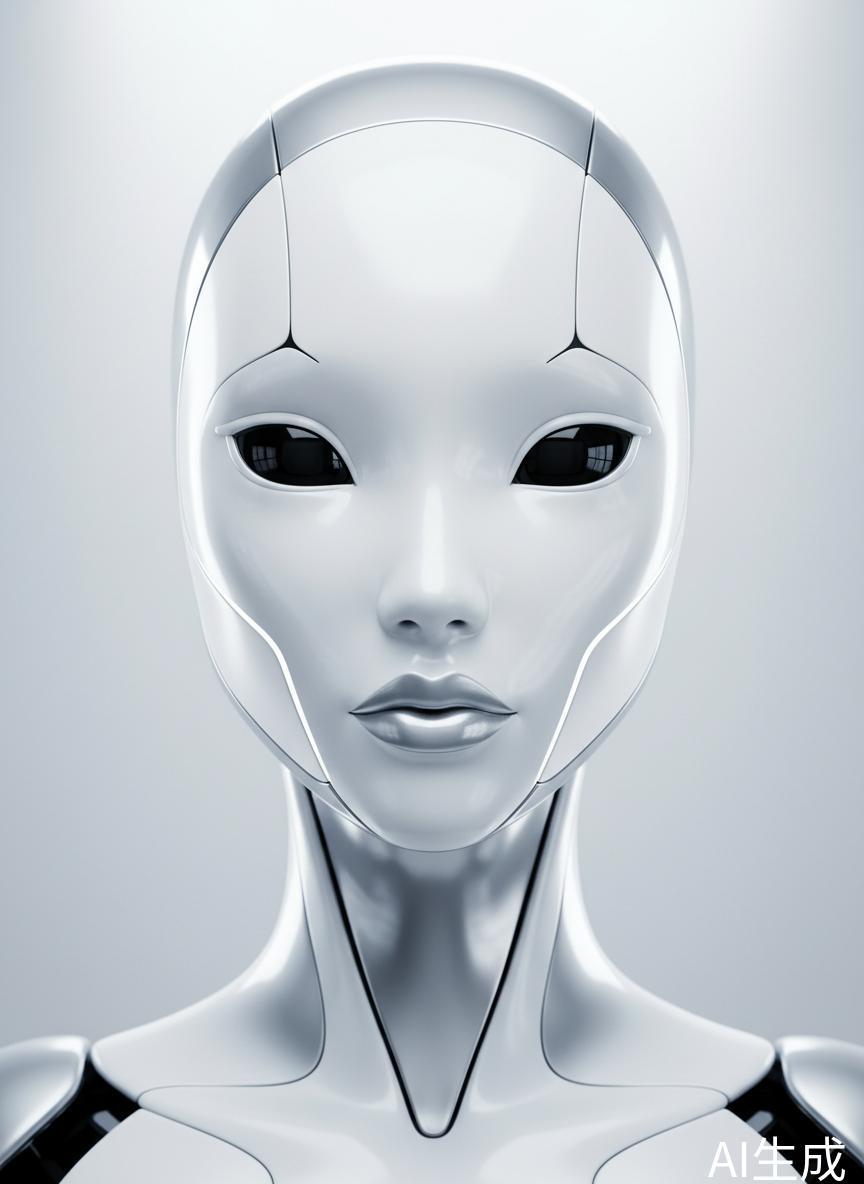 Futuristic AI avatar robot representing digital human technology